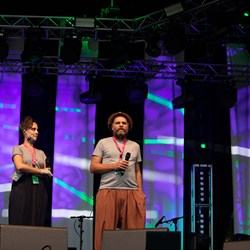 Luisa Berauer und Tuncay Acar (Real München e.V.), Photocredit: Mehmet Birinci